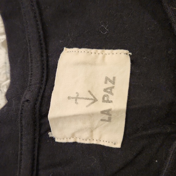 Black with white anchor La Paz tee size M! - Picture 2 of 9